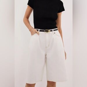 DISSH Jack White Denim Bermuda Shorts Size US 2